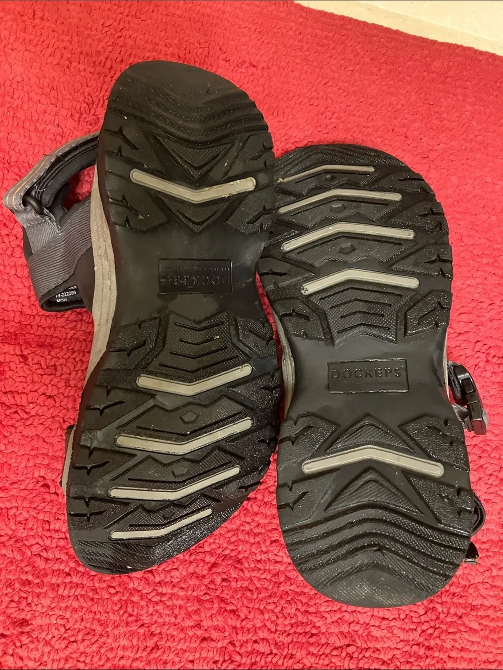 Dockers Black and Gray Men's Sport Sandals